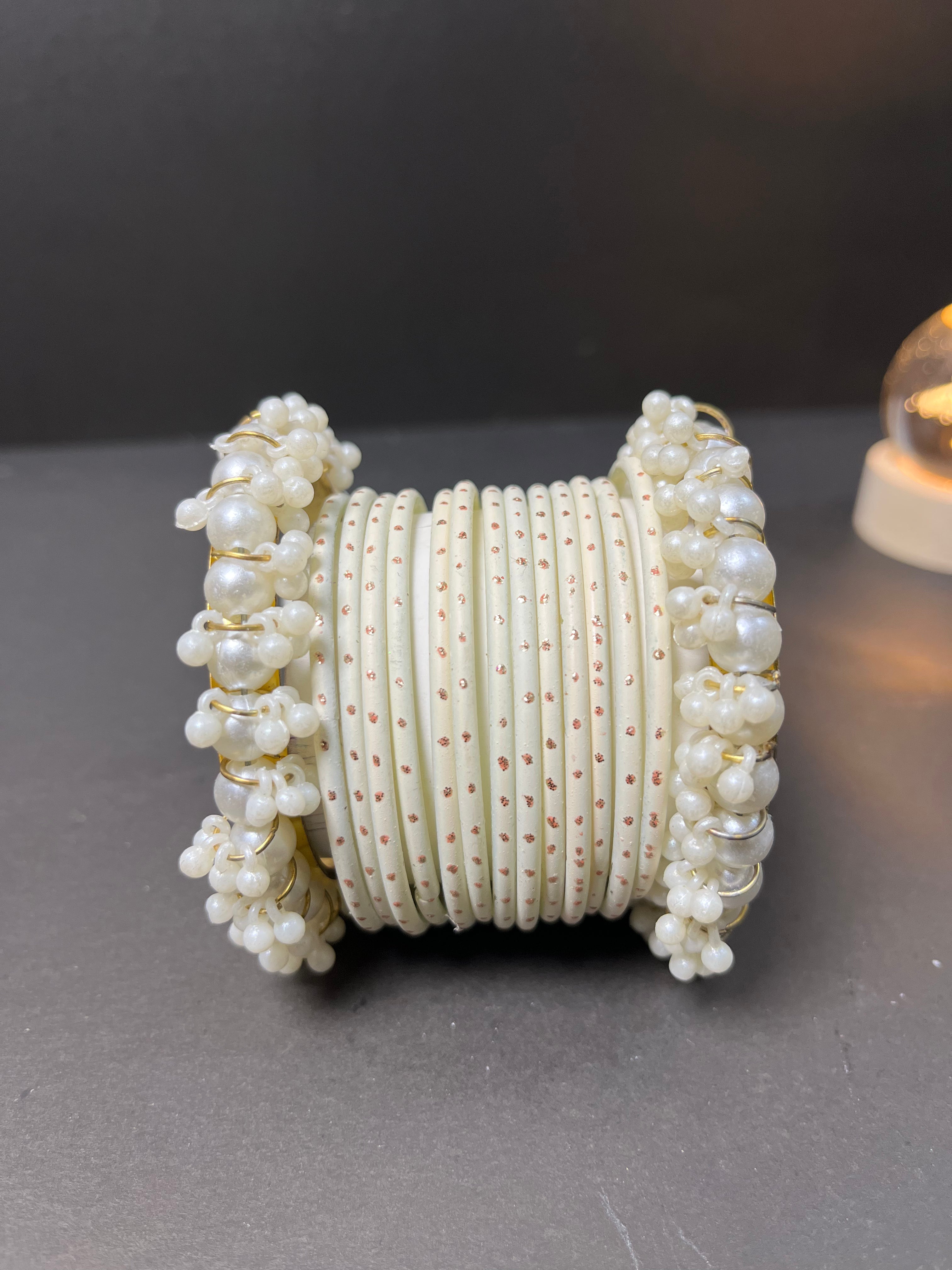 WHITE KASHMIRI BANGELS