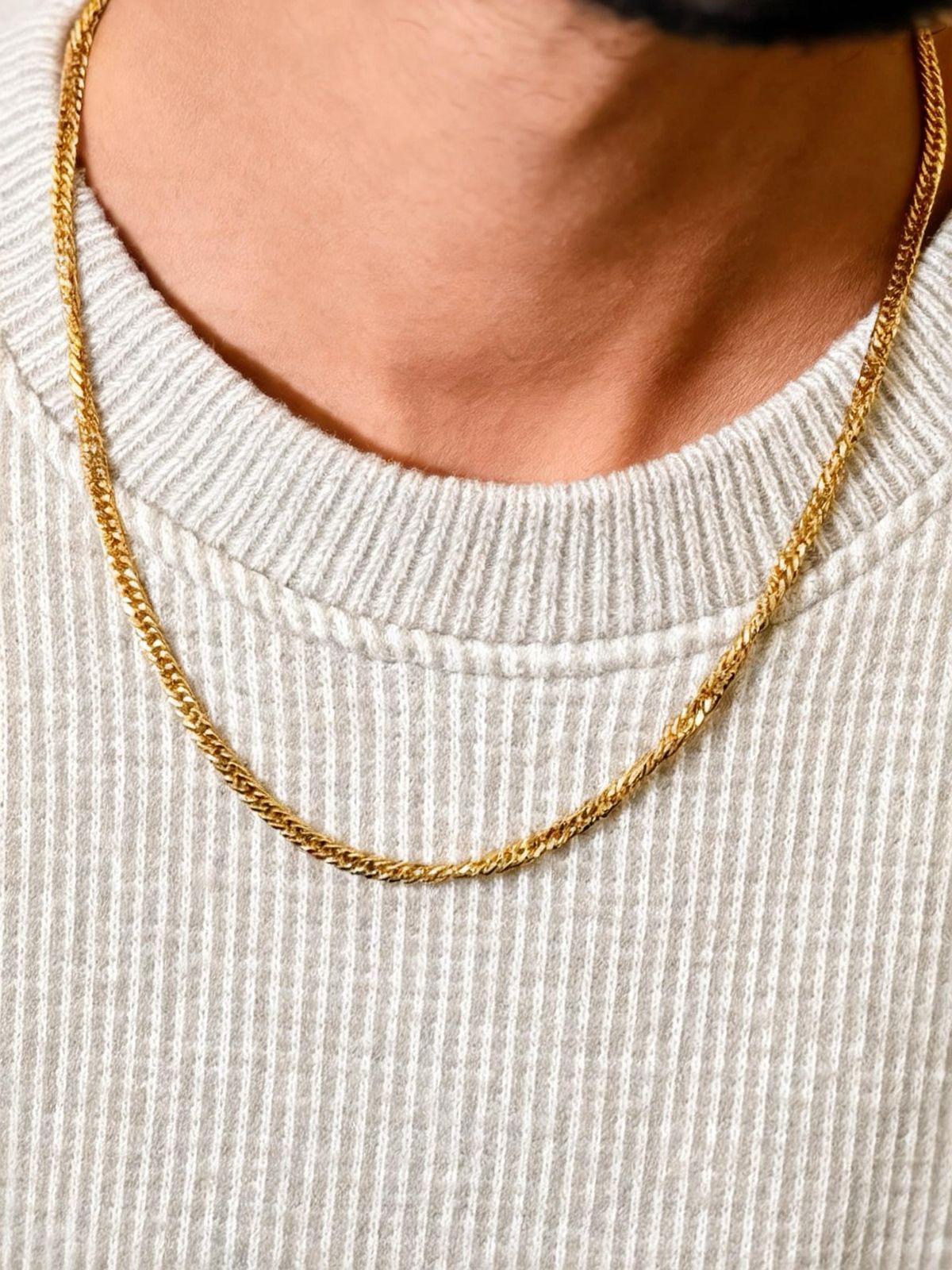 18K GOLDEN NECK CHAIN + RING