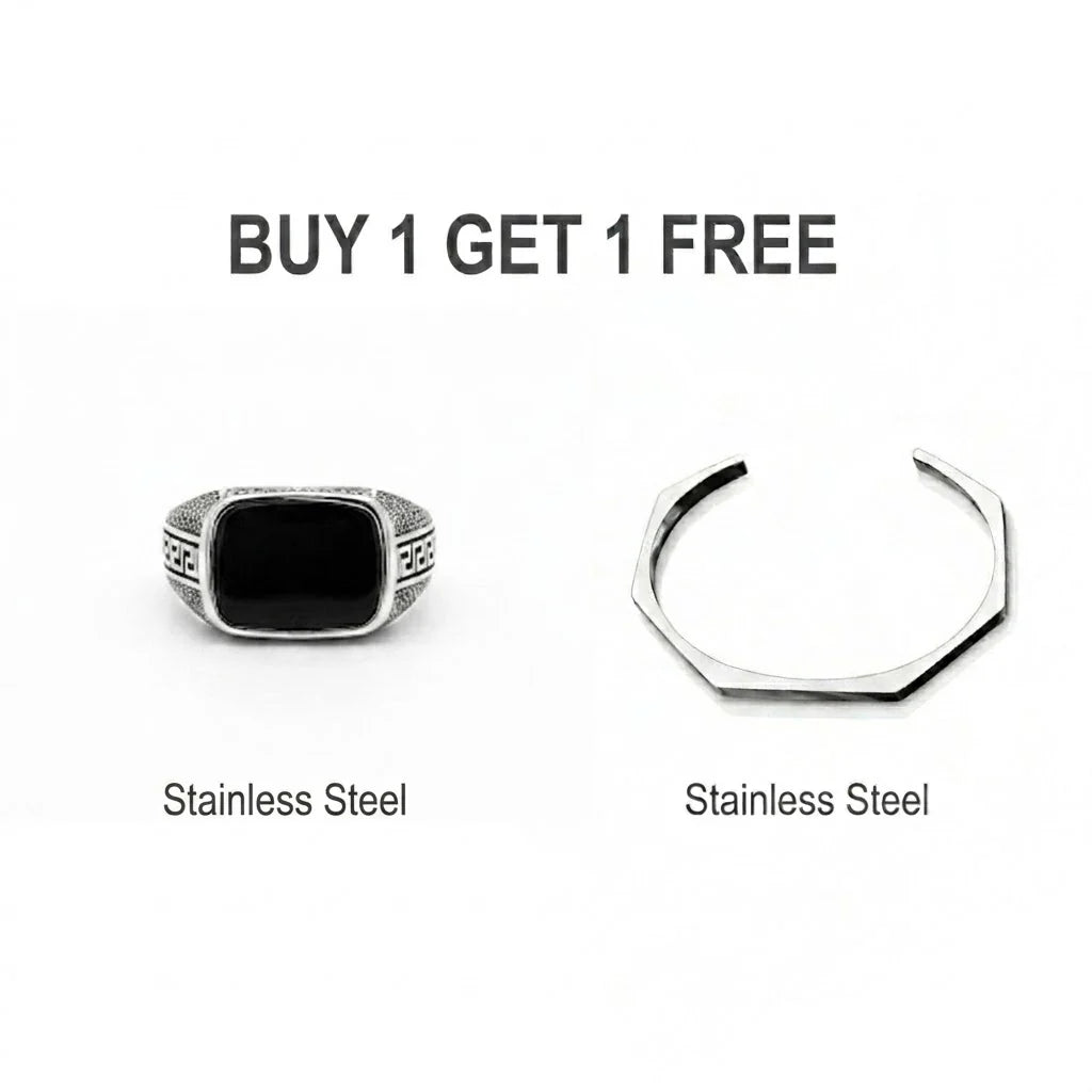 HAXA + BLACK ONYX RING